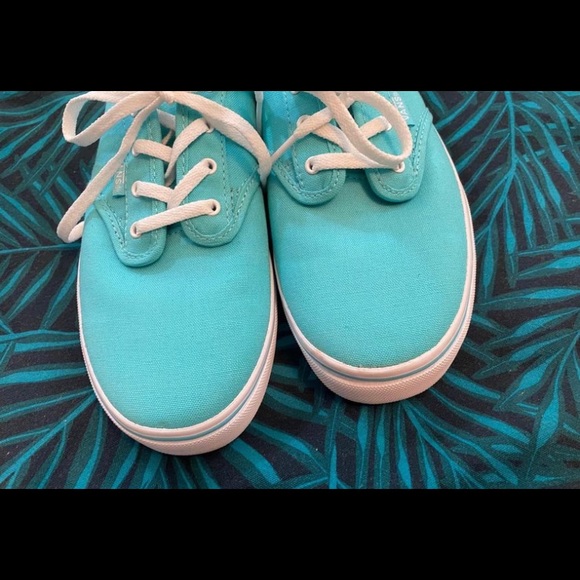 New! Teal low top Vans - Picture 3 of 8